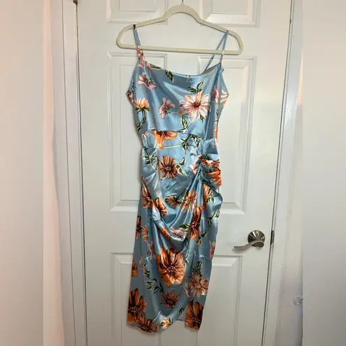Women Floral Blue Midi dress Size Medium