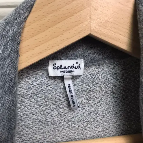 Splendid Gray Mock Twist Moto Jacket