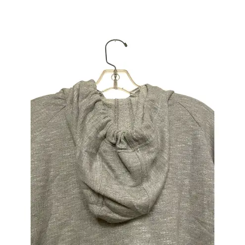 Alala Volt Hoodie Sweatshirt Women Size XS Cropped Gray Silver Metallic Active