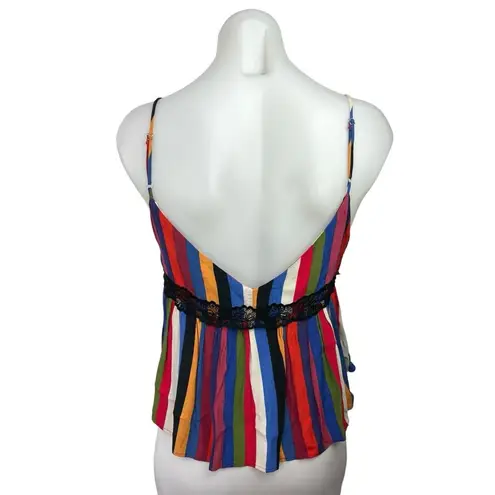 Zara TRF Multicolor Stripe Lace Trim V