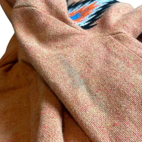 Tasi Malibu Urban Outfitters Orange Embroidered Coat Jacket Sherpa Size Small