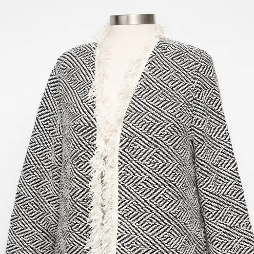 Bruno Manetti. Giacca Open Duster Blazer. Black Size XL