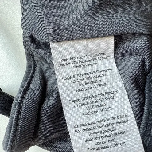 Alo Yoga Interlace Yoga Sports Bra in Dark Gray Size XS XSmall Green