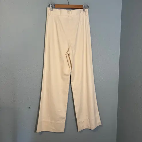 Baserange Women's Bayou Wide Leg Pants Off White Size 29 Organic Cotton Neutral