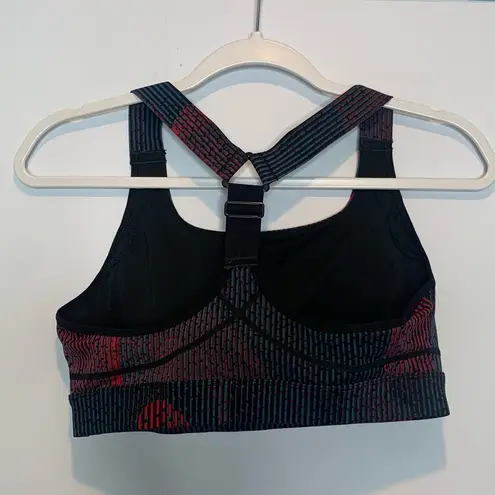 Sweaty Betty  Power Racerback Sports Bra Black City Lights Print