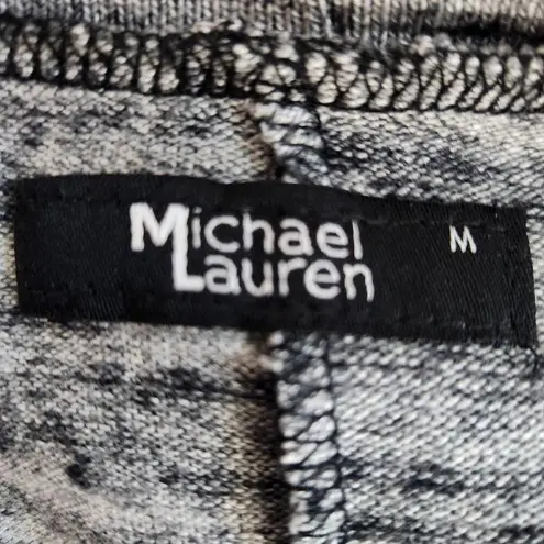 Michael Lauren Gray Long Sleeve Knit Dress NWT Size Medium Gray Shift Dress