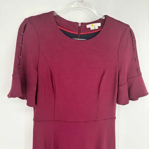 Boden USA Boden Alexis Jersey Dress Size 8 Burgundy Wine