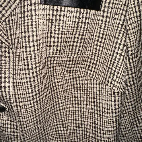 JOHN MEYER COLLECTION VINTAGE CHECKERED 3 POCKETS BLAZER SIZE 24W Tan