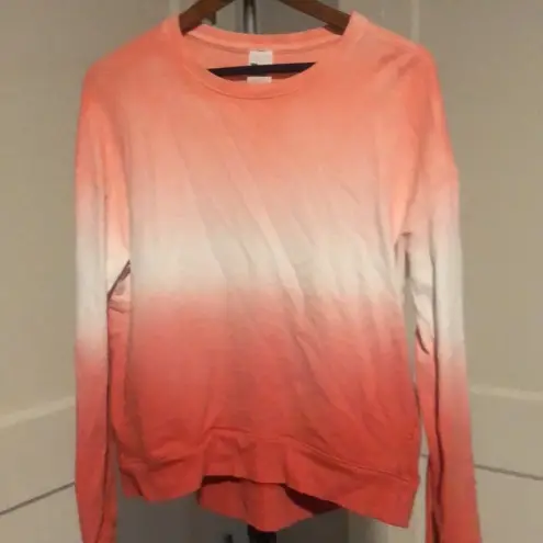 All In Motion  ombré tie dye lightweight sweatshirt medium pockets  & thumb holes