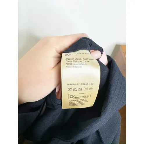 Scotch & Soda NWT Classic Single Button Tailored Blazer Navy Pinstriped Small