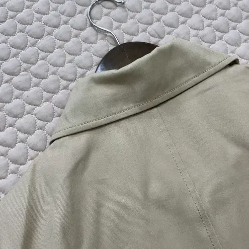 J.Crew NWOT  Tan Trench Coat Womens Size 12P Peacoat Outdoor Jacket Khaki Belted