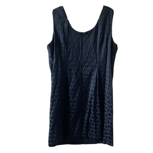 Maggie Barnes Womens Plus Size 22W Blue Polka Dot Sleeveless Sheath Dress