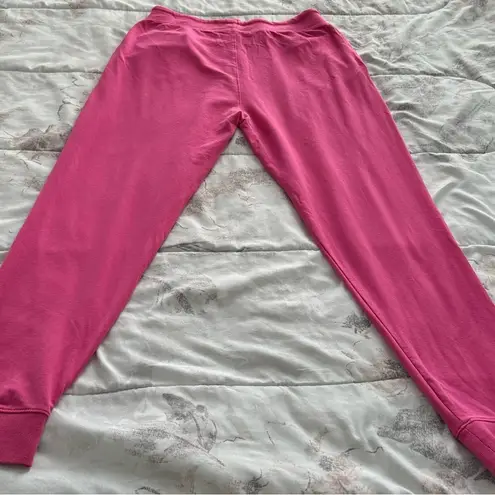 Eevee pink pull on drawstring joggers sweatpants with pockets, size M athletic Size M