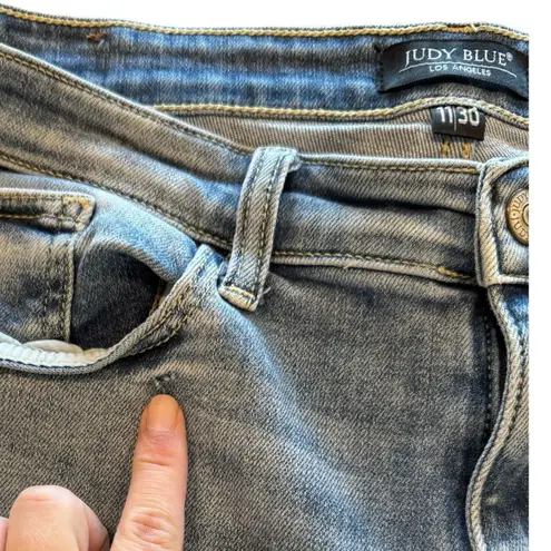 Judy Blue Midrise Boyfriend Cuffed Stretchy Comfortable Medium Wash Jeans 11/30