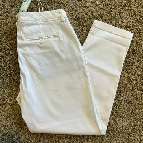 Liverpool NWT Women's White Cropped Pants Trousers in Size 8