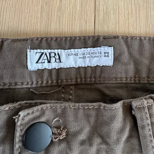 ZARA  Olive Brown Pants Size 32