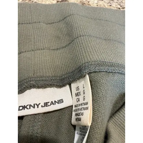 Women's DKNY JEANS Olive Green Track Pants & Joggers L Size L
