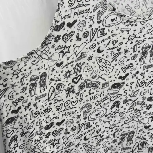 Frank & Eileen Tank Dress Limited Edition Doodles Sleeveless Small Tee Lab