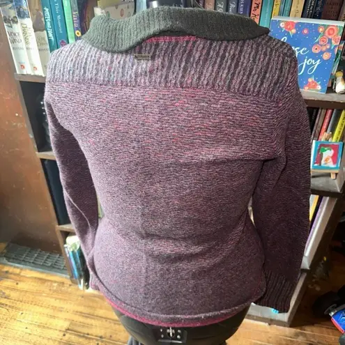 prAna wool striped cowl neck gorpcore outdoorsy S sweater