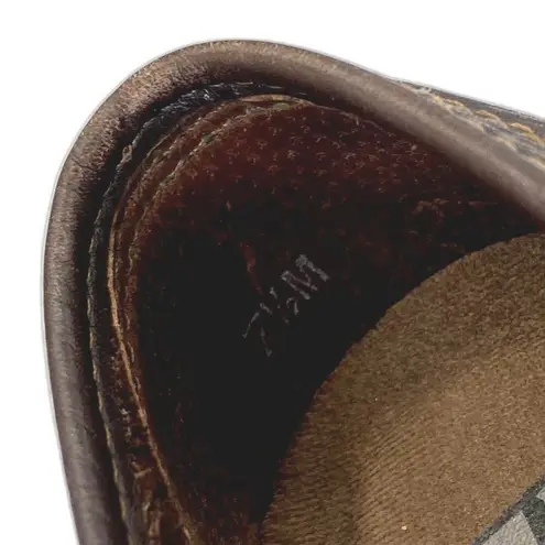 BRAZIL Brown Leather BOOTIES Slip On Women's Shoes SZ 38 Euro/ 7.5 USA