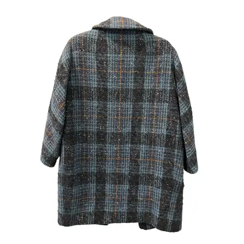 Vintage 60's Donnybrook Original Pea Coat Suit Set Jacket Skirt Wool Size Small Blue