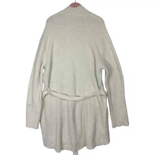 SKIMS  Fuzzy Cozy Knit Robe Collar Belted Cream Bone Plus Size 2X / 3X Warm Comfy