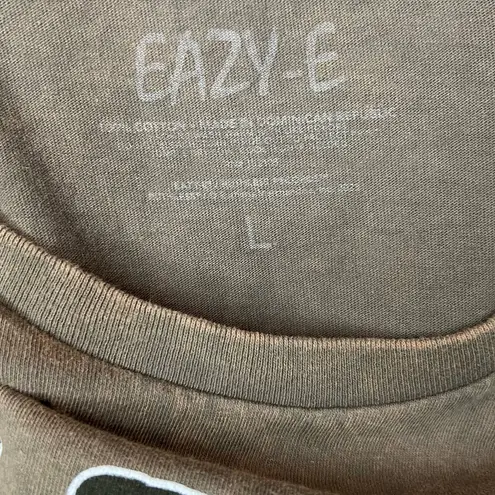 Eazy E Brown Band Tee L Unisex Short Sleeve Graphic Compton Hip Hop Casual Size L