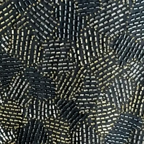 Elegant JEWELED VINTAGE Black and Gold Women's Jacket PLUS SIZE Size 18