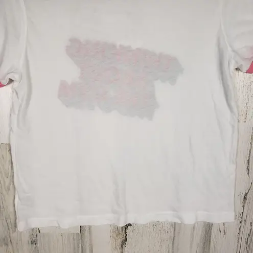 Wildfox NWT Wild Fox White Pink Graphic Thinking About The Gym T-Shirt Women's Medium