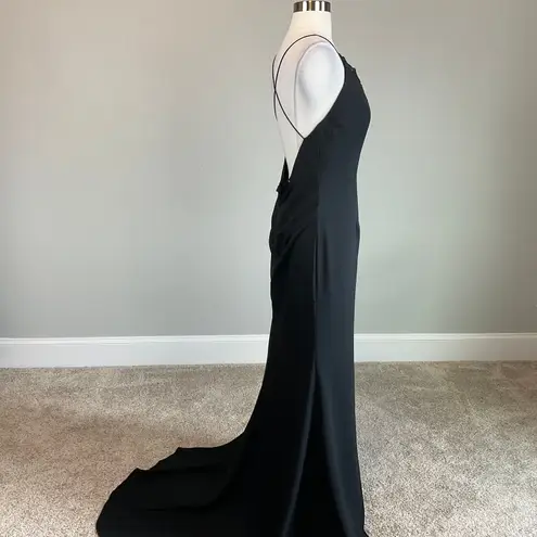 Jarlo Backless Lace and Crepe Long A