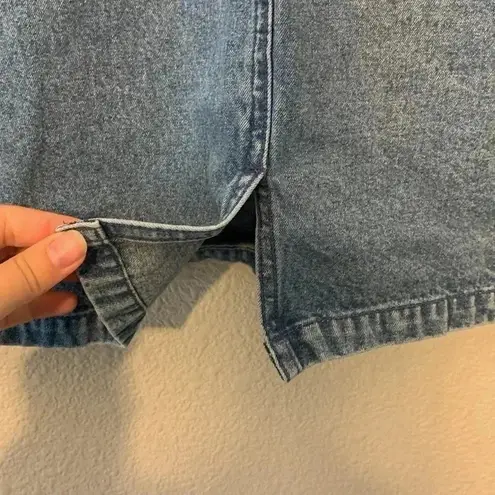 Christopher & Banks sz 26 y2k grandmacore embroidery fall 90s floral denim skirt