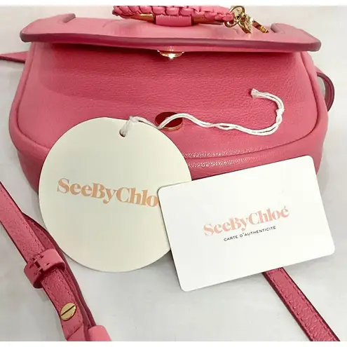 See By Chloe Hana Mini Leather Crossbody Pink Purse Handbag Bag NWT Pushy Pink