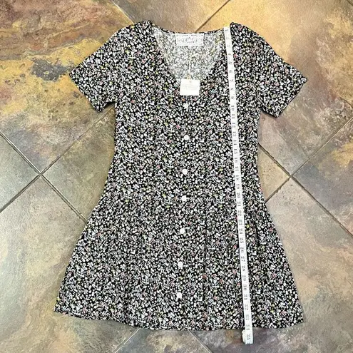 Pink Martini NWT Floral Aubrey Dress Black XS