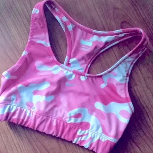 Nike  FIT/DRY PINK CAMO SPORTS BRA