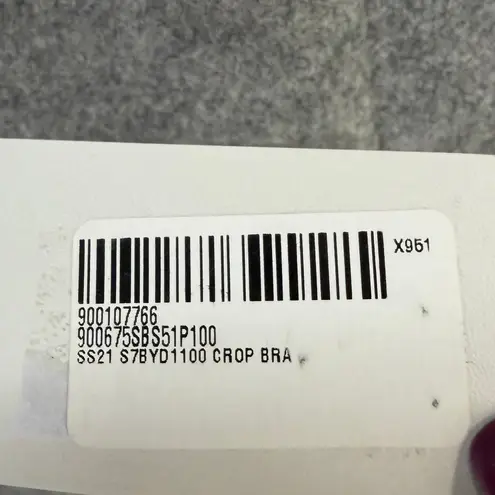 Stella McCartney Stellawear Crop Bra Womens XS/S Black Perforated Swimwear NEW