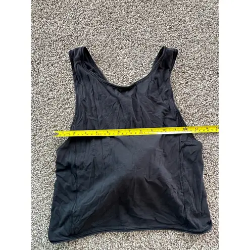 Lululemon Black Tank Top Crisscross Tie Back Sleeveless Athletic Size XS