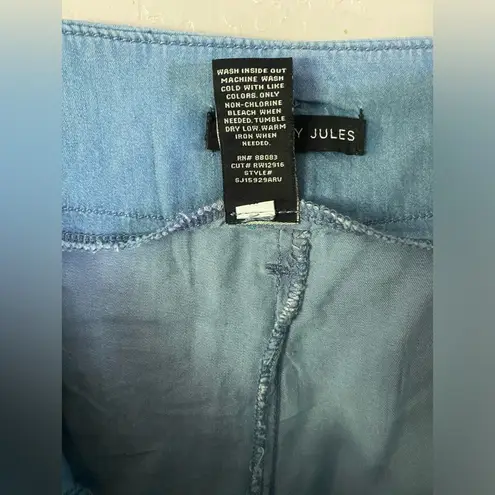 Sincerely Jules Shorts Blue High Rise Paper Bag Short Tie Waist NEW Sz Medium