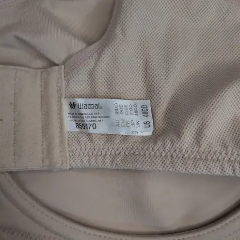 Wacoal Simone Sport Underwire Bra 855170 40DD Beige Adjustable Converts Comfort
