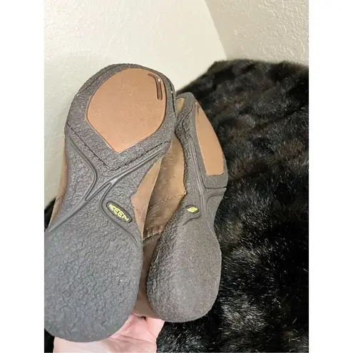 Keen  Boots Womens Brown Leather Chamonix Distressed Adjustable Ankle Size 7 - Image 4