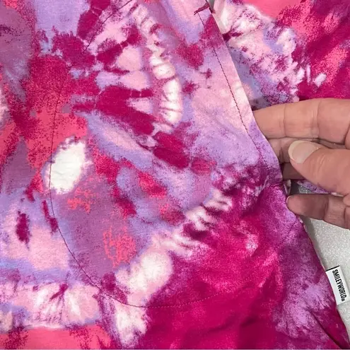 LOGO By Lori Goldstein LOGO X SmileyWorld Pink Combo Shirt Size Medium