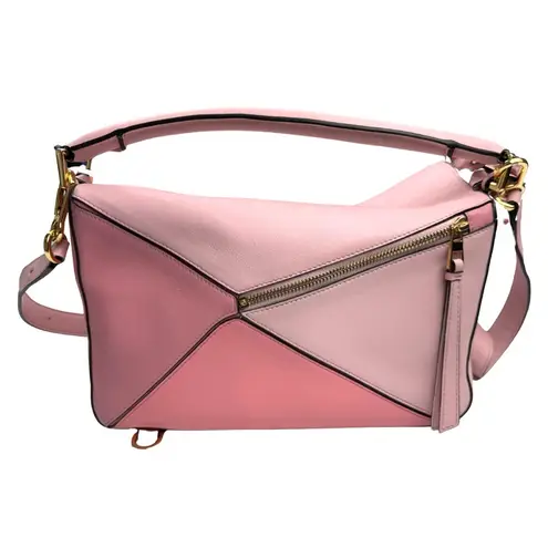 Loewe Medium Tricolor Pink Puzzle Bag 2 Way Adjustable Shoulder Crossbody Strap - Image 3
