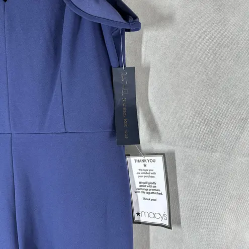 Rachel Rachel Roy Ruffled Sleeve Cropped Jumpsuit Navy Size XL Stretch Blue