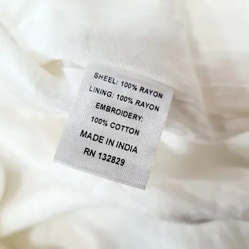 LPA  Gabriella Eyelet Maxi Dress in Coconut Milk Medium