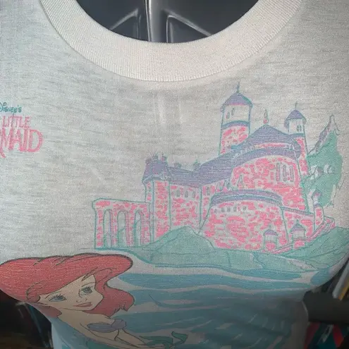 Vintage The Little Mermaid Part of Your World 1989 8 Giggles tshirt Green