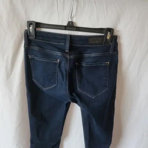 Mavi Gold Dark Wash Mid Rise Slim Stretch Ariana Classic Skinny Jeans Size 26 Blue