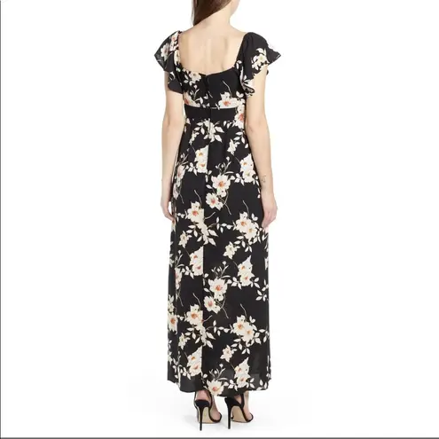 Row A Twist Front Maxi Dress