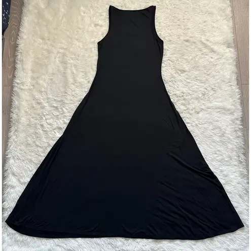 Nap Loungewear Dress Sleeveless Tank Maxi Scoopneck Modal Blend Black L Size L