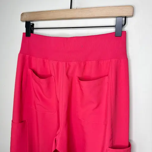 Landau Forward Women's Jogger Scrub Pants Petite Small PS Tea Berry Medical Red Size undefined