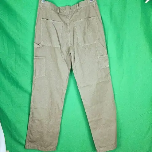 Tory Burch NWOT  Womens Olive Green Straight Leg Cargo Pants 28‎