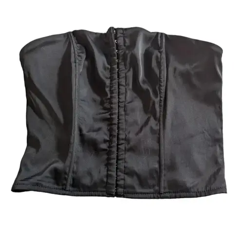Superdown Sexy Cute Black Satin Cailyn Corset Top Size Small